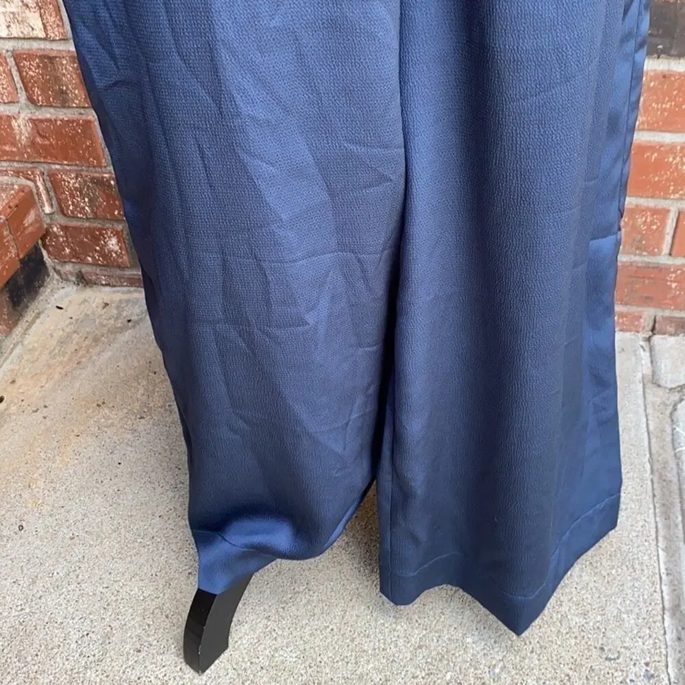 Keepsake The Label Raindrops Jumpsuit NWT Midnight Navy Blue Wide Leg Medium